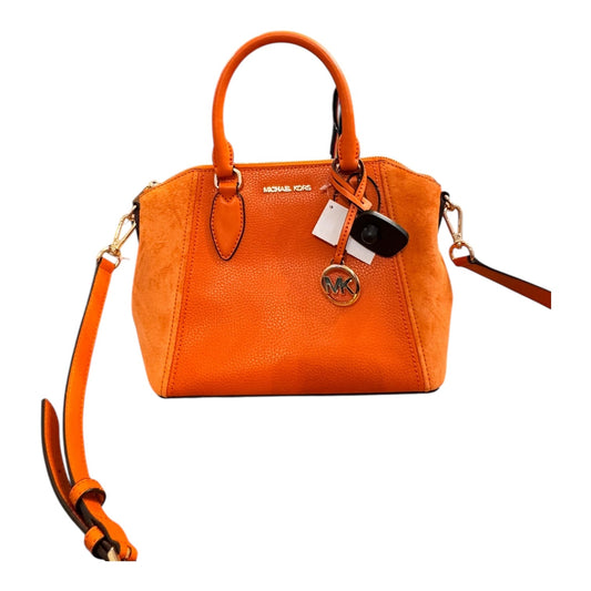 Handbag Designer By Michael Kors In Orange, Size:Medium