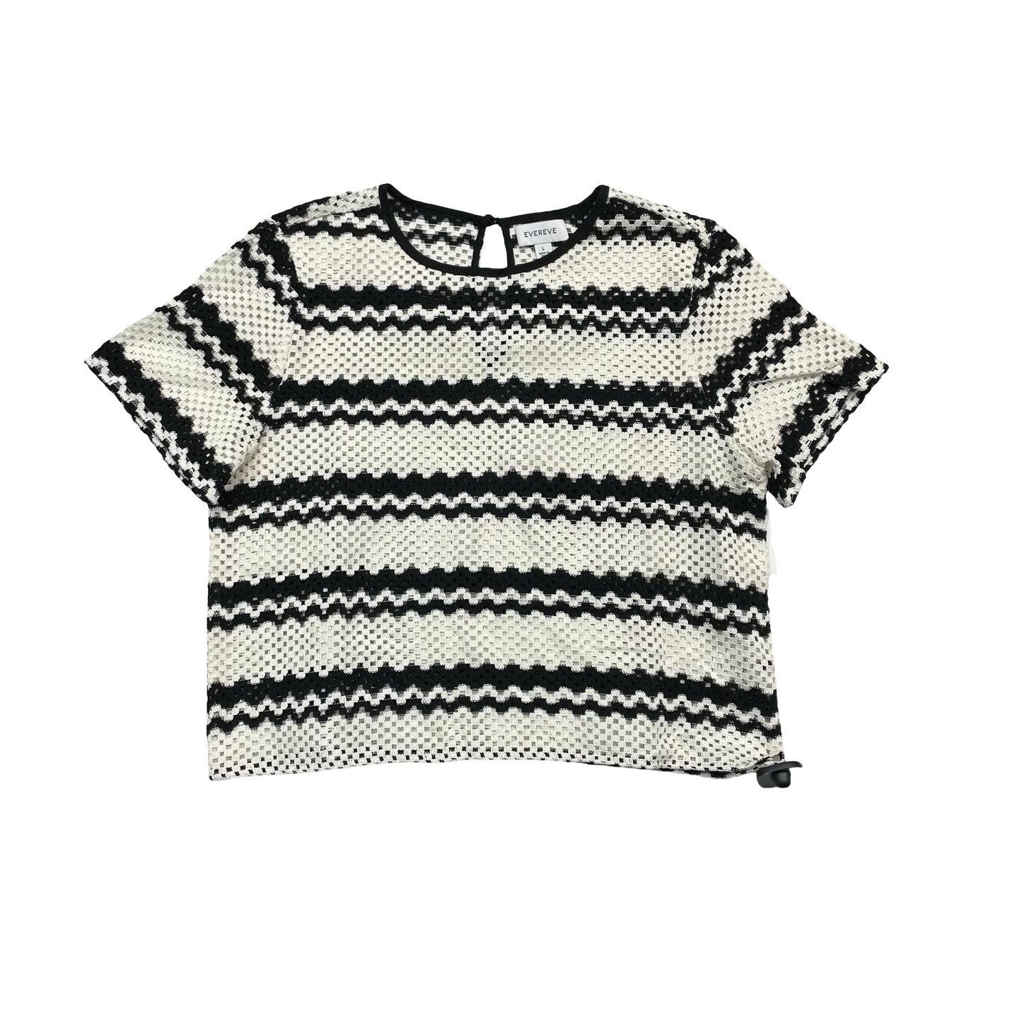 Top Ss By Evereve In Black & White, Size:L