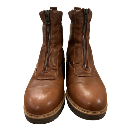 Boots Ankle Heels By Bare Traps In Brown, Size:6.5