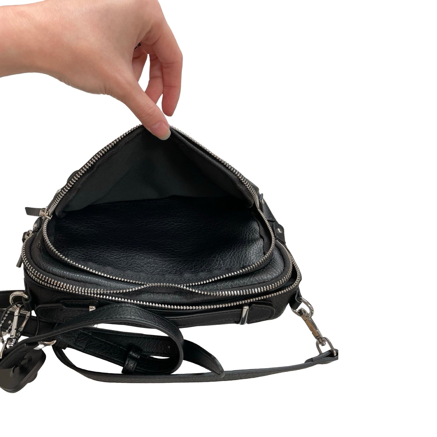 Handbag By Gladdon In Black, Size:Medium