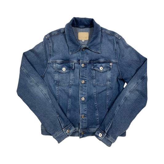 Jacket Denim By Ag Jeans In Blue Denim, Size:Xl