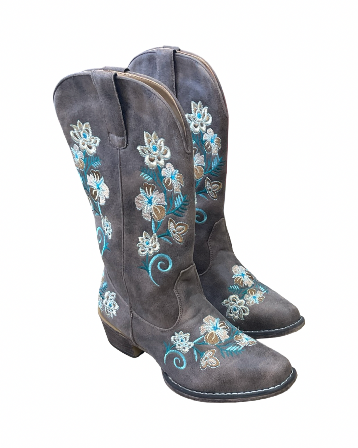 Boots Western By Roper In Brown, Size:7.5