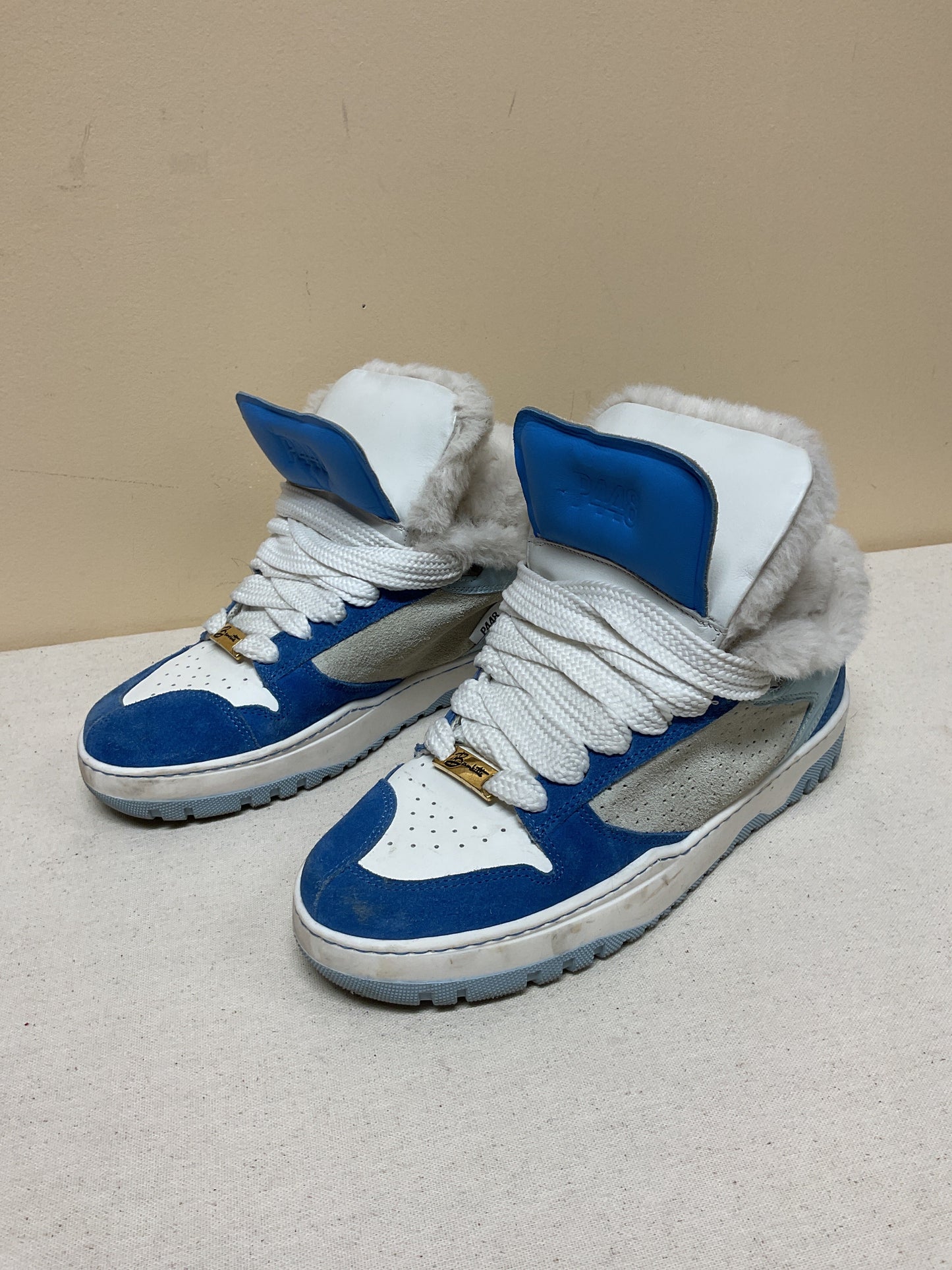 Shoes Sneakers By P448 In Blue & White, Size:6.5