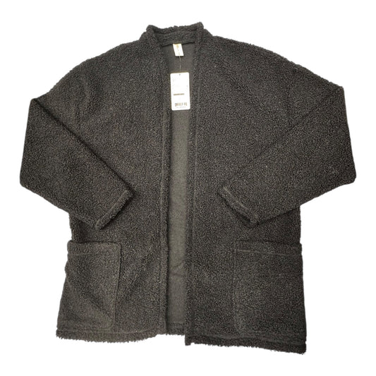 Jacket Faux Fur & Sherpa By Hue In Black, Size:S