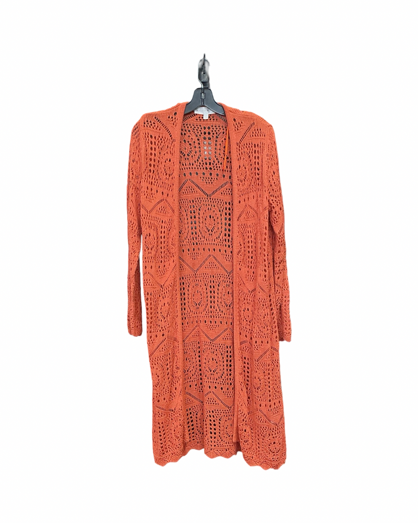 Cardigan By Chelsea And Theodore In Orange, Size:Xl