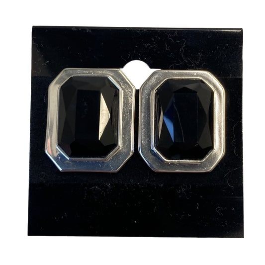 Earrings Stud By J. Crew In Black & Silver