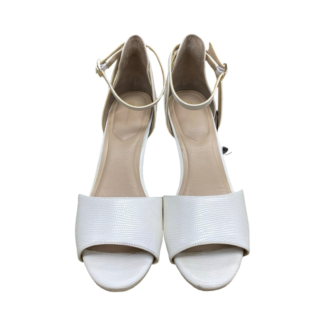 Shoes Heels Block By Giani Bernini In White, Size:10