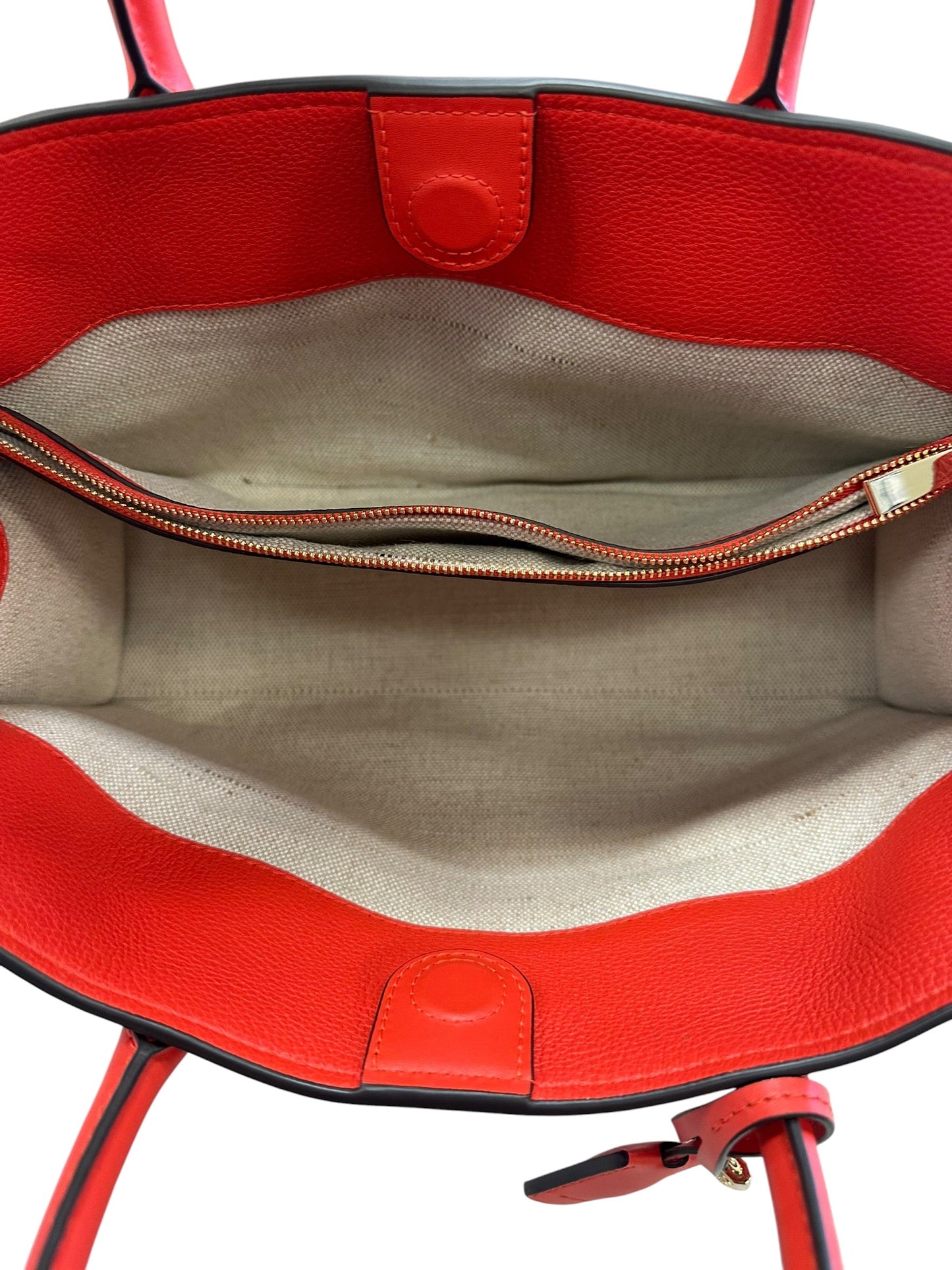 Handbag Designer By Michael Kors In Orange, Size:Large