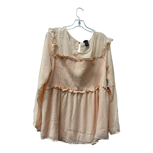 Top Ls By Torrid In Peach, Size:3X