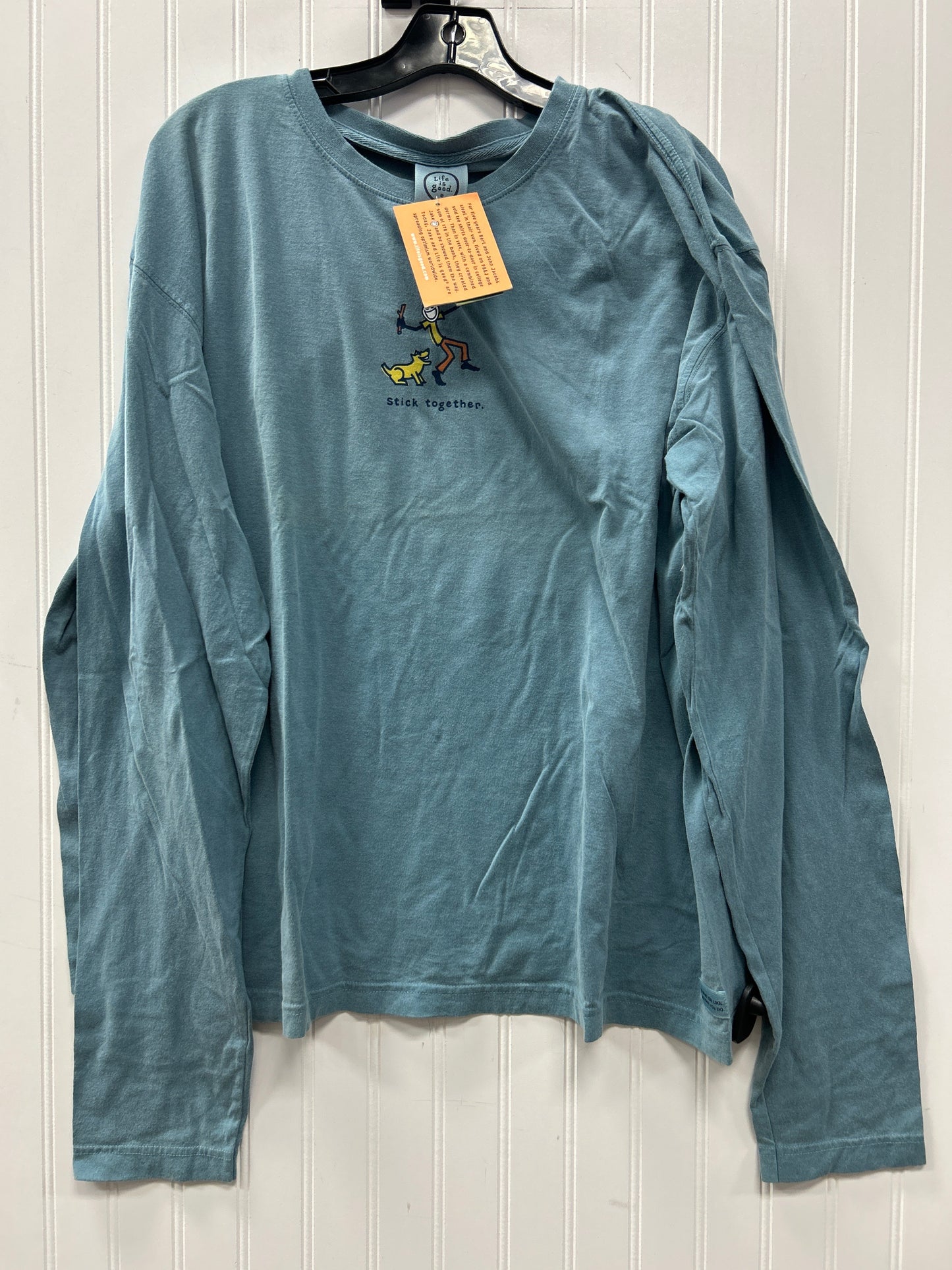Top Ls By Life Is Good In Blue, Size:1X MWT