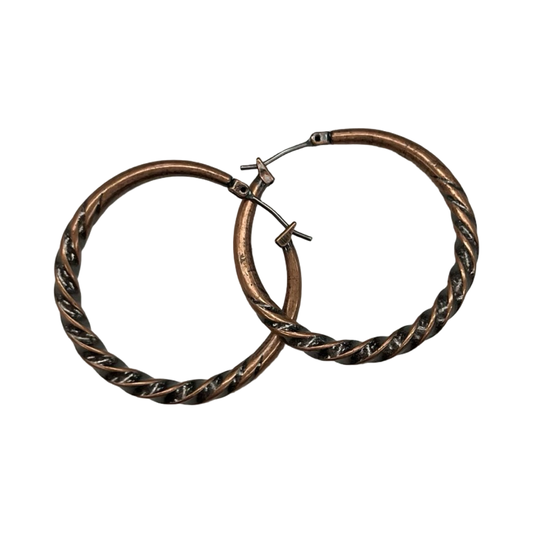 Earrings Hoop By Clothes Mentor In Bronze