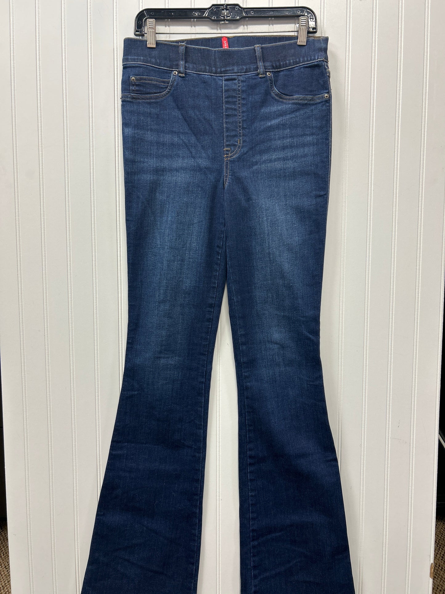 Jeans Flared By Spanx In Blue Denim, Size:M