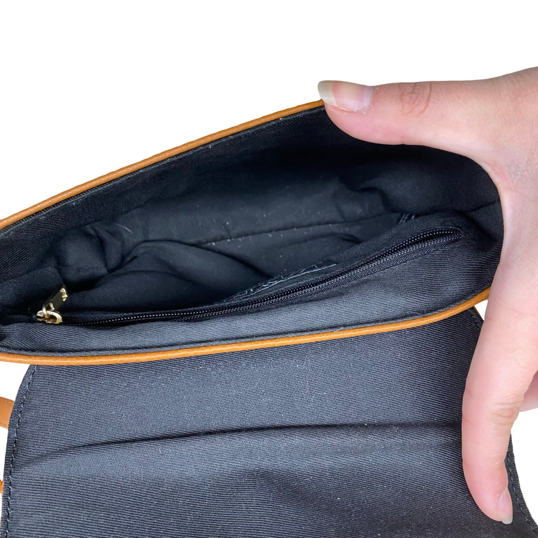 Handbag Leather By JJ WINTERS In Brown, Size:Small
