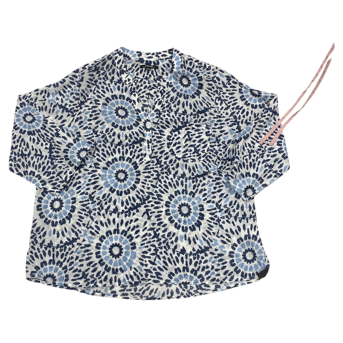 Top Ls By Charlie B In Blue, Size:Xxl