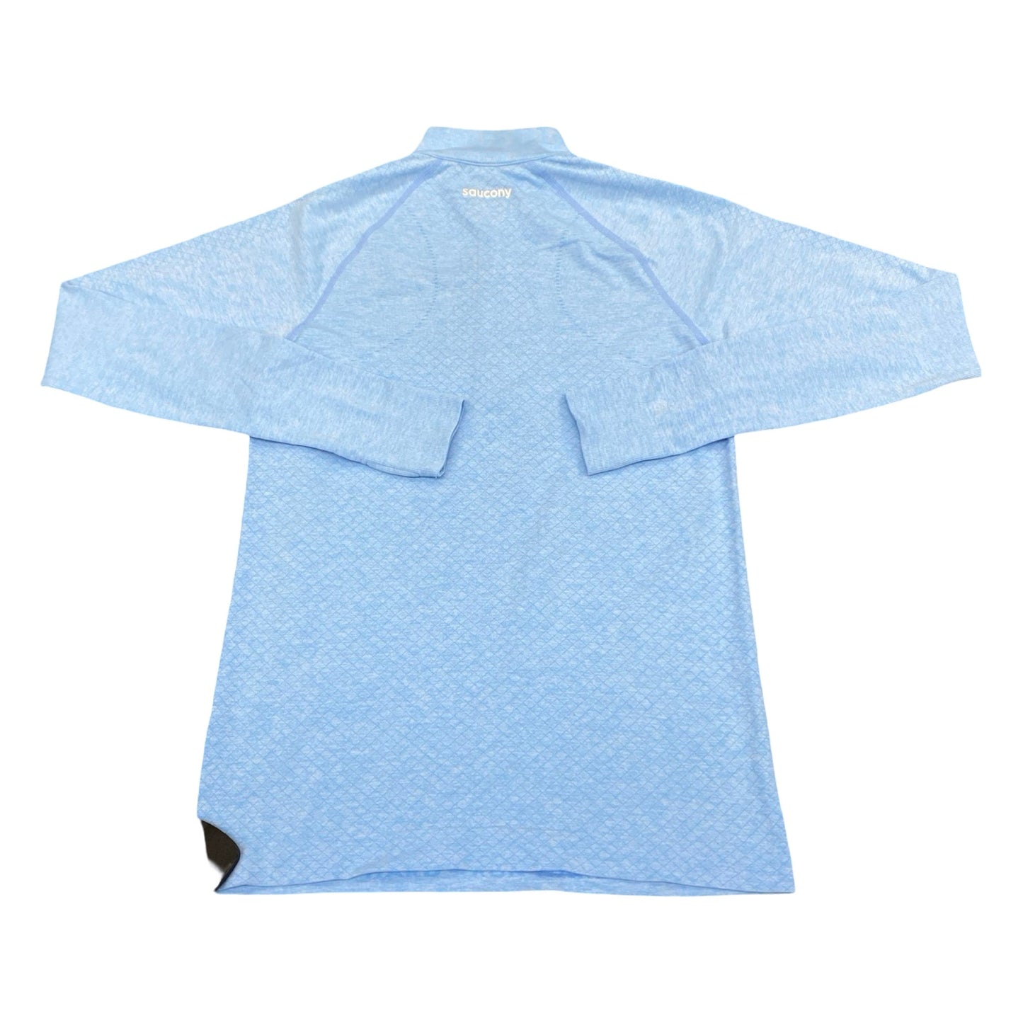 Athletic Top Ls Collar By Saucony In Blue, Size:S