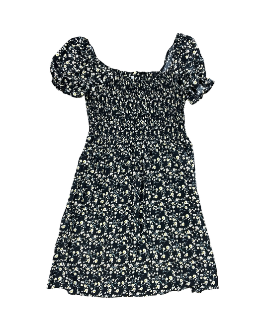 Dress Casual Midi By Auw In Black & Yellow, Size:1X