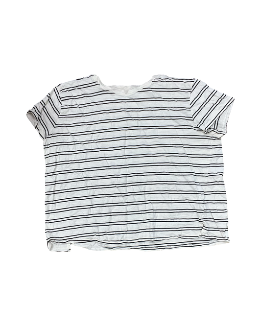 Top Ss By Maurices In Black & Cream, Size:2X