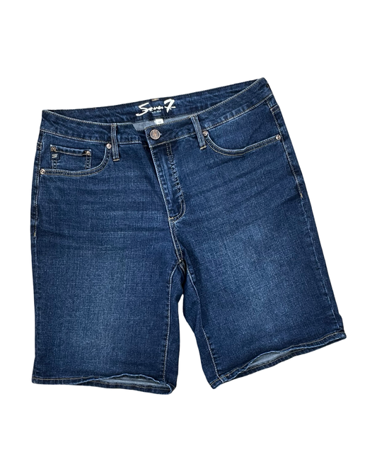 Shorts By Seven 7 In Blue Denim, Size:10