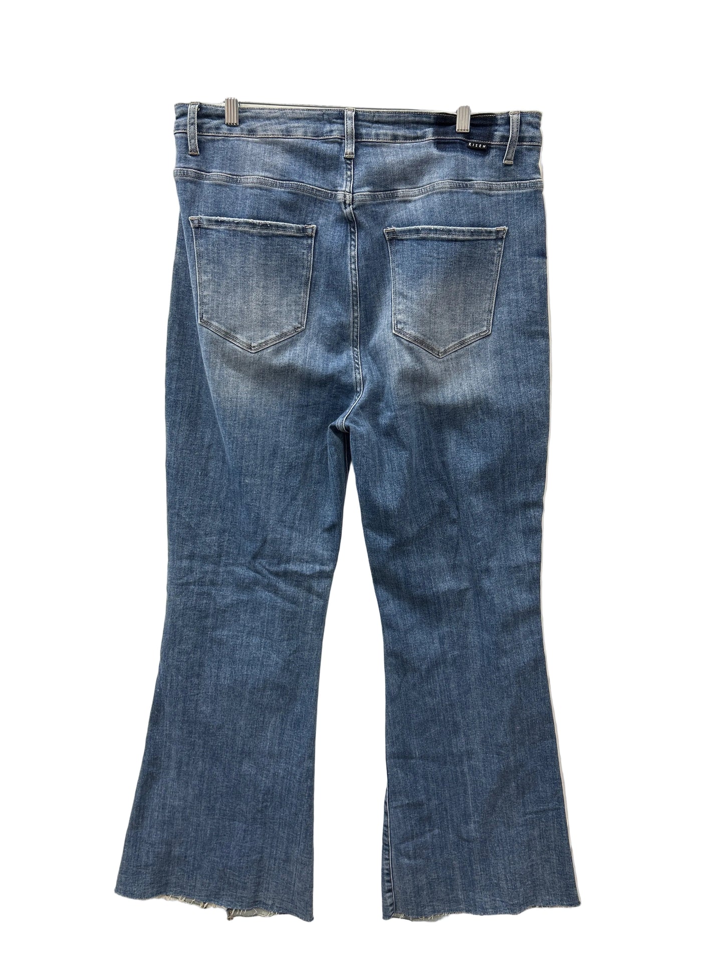 Jeans Flared By Risen In Blue Denim, Size:3X