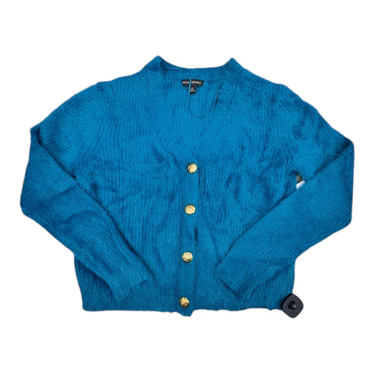 Sweater Cardigan By Banana Republic In Teal, Size:M