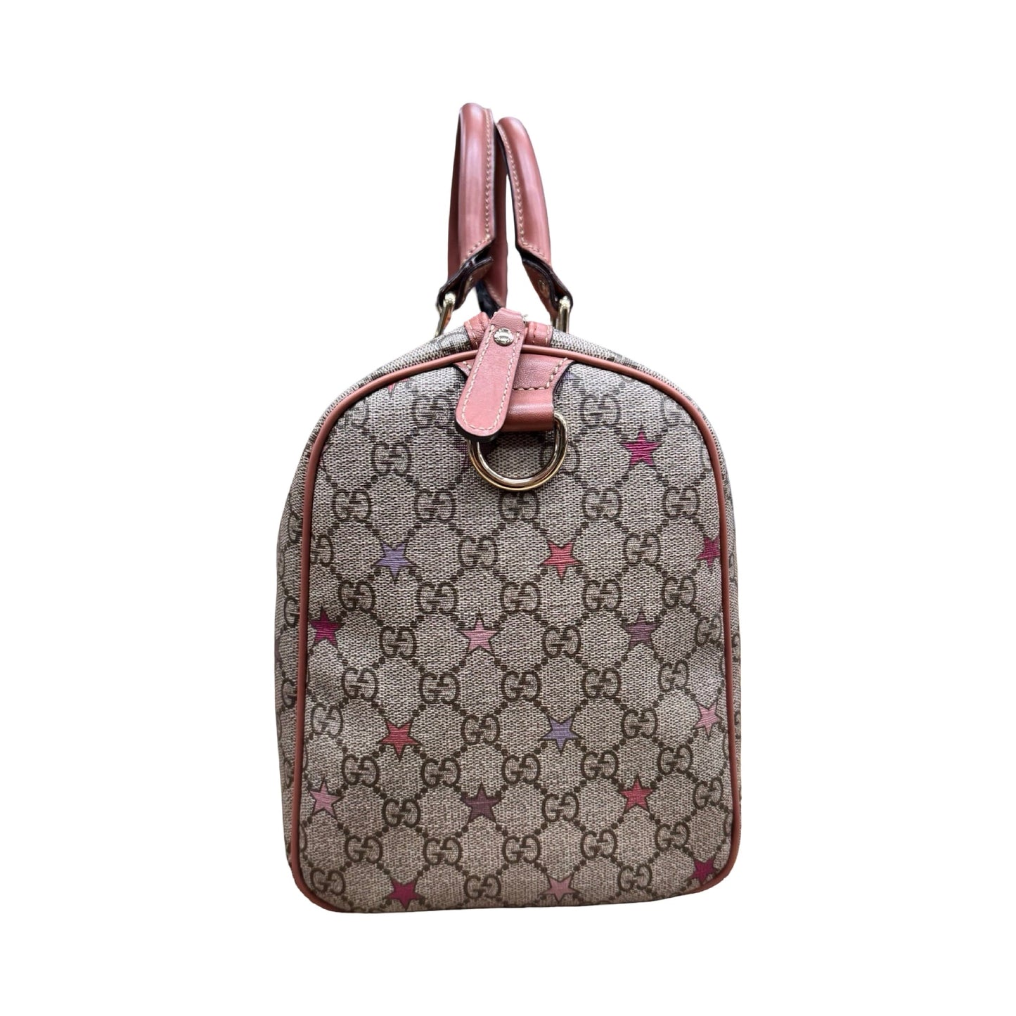 Handbag Supreme Canvas Tattoo Stars Joy Boston 35 Luxury Designer By Gucci In Multi, Size:Medium