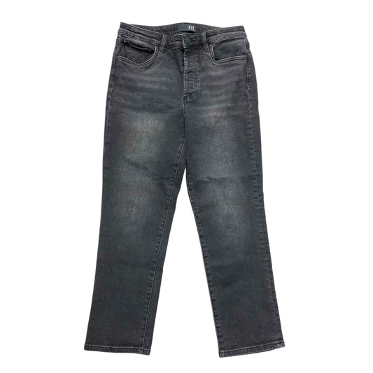 Jeans Straight By Kut In Black Denim, Size:6