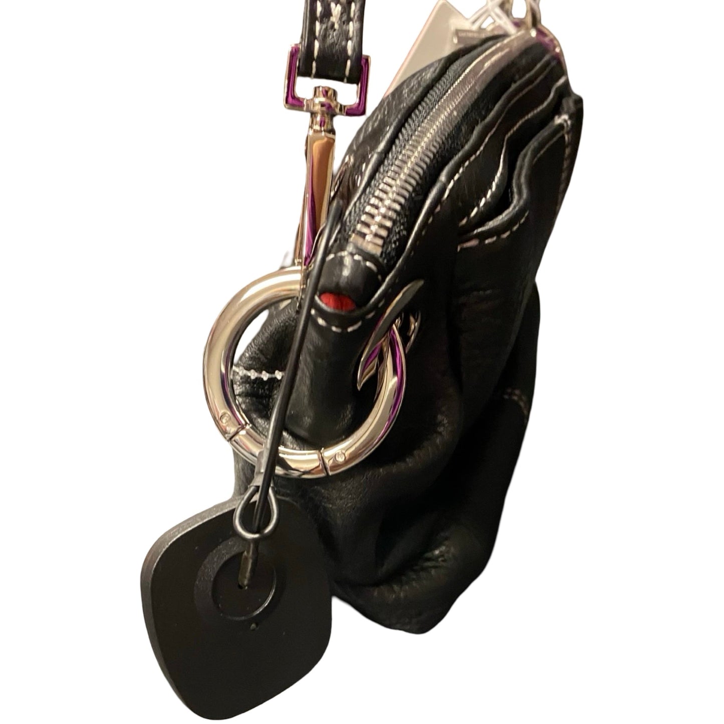 Handbag Designer By Hammitt In Black & Silver, Size:Small