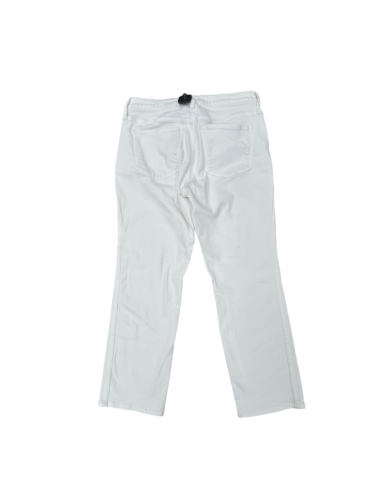 Jeans Straight By J. Crew In White Denim, Size:12P