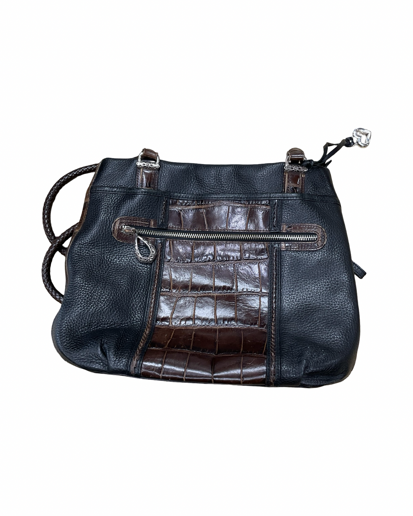 Handbag By Brighton In Black & Brown, Size:Medium