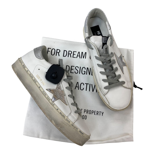 Shoes Luxury Designer By Golden Goose In White, Size:9.5