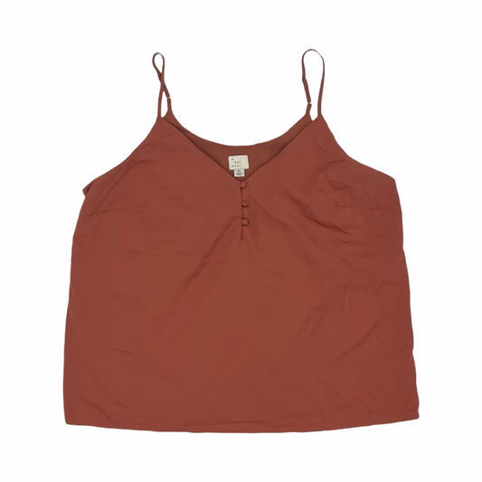 Blouse Sleeveless By A New Day In Orange, Size:Xl