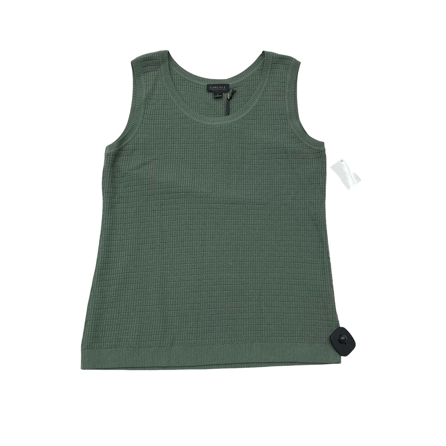 Vest Sweater By Carlisle In Green, Size:L