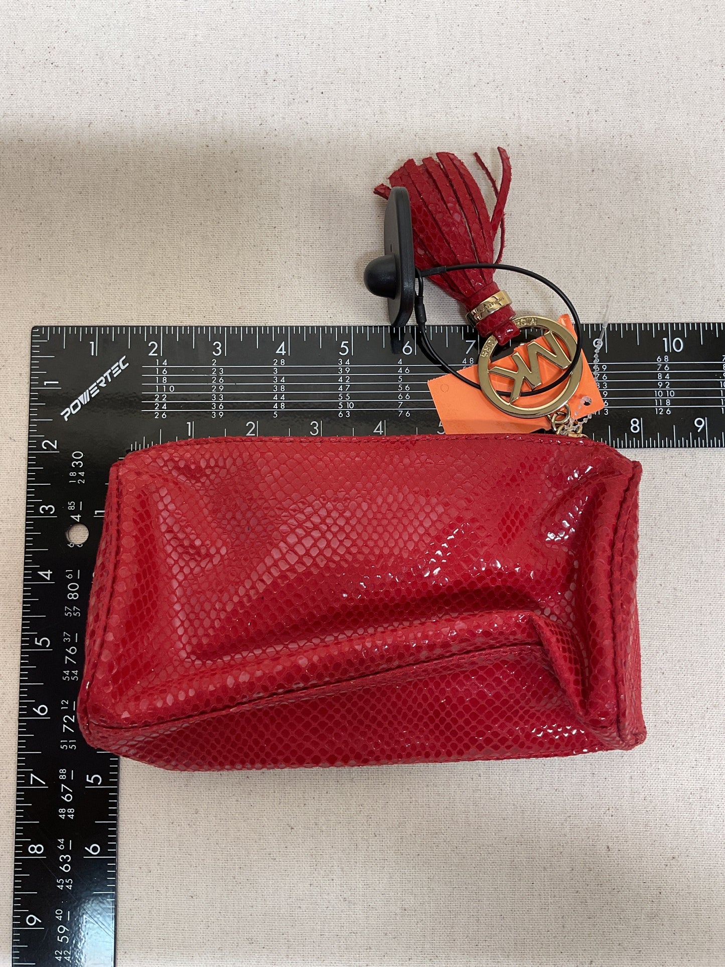 Makeup Bag By Michael By Michael Kors In Red, Size:Small