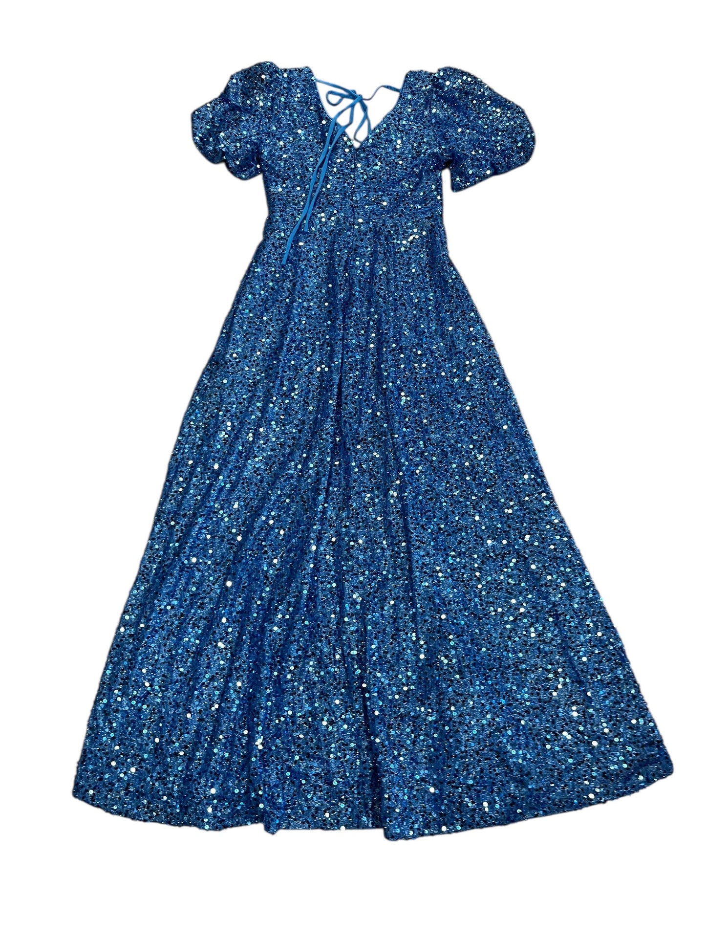 Dress Party Long By Clothes Mentor In Blue, Size:M