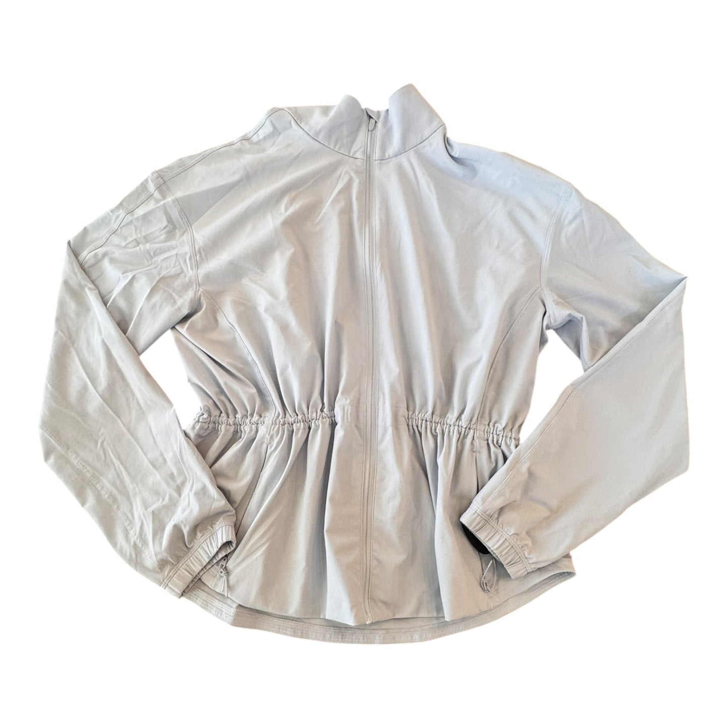 Athletic Jacket By Lululemon In Light Blue, Size:S