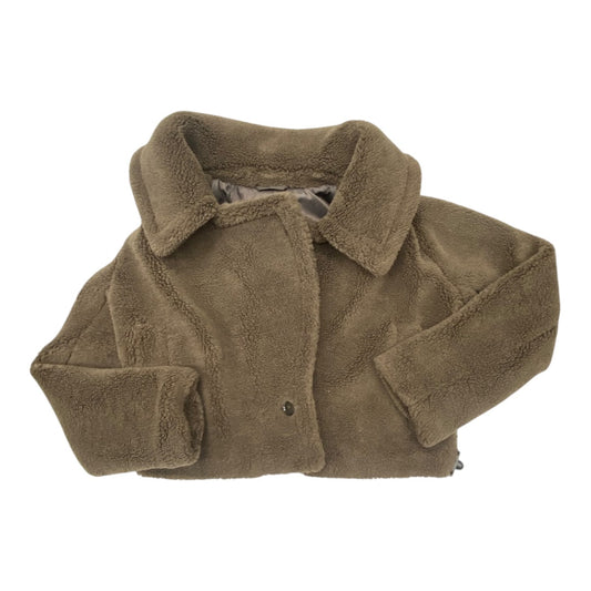 Jacket Faux Fur & Sherpa By Banana Republic In Brown, Size:Xs