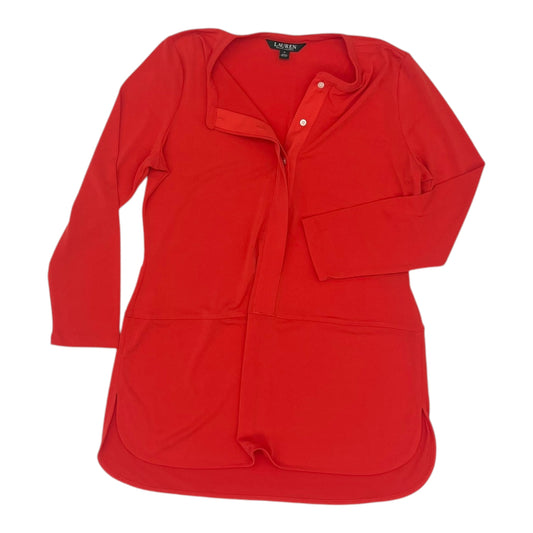 Top Ls By Lauren By Ralph Lauren In Red, Size:M