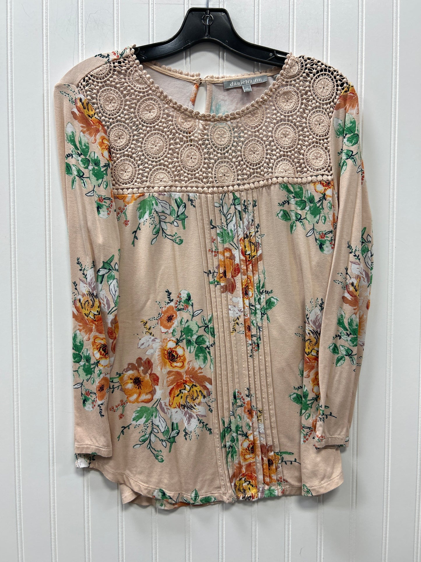 Top Ls By Daniel Rainn In Peach, Size:M