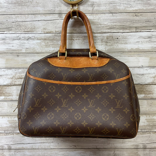 Handbag Luxury Designer By Louis Vuitton In Brown, Size:Medium