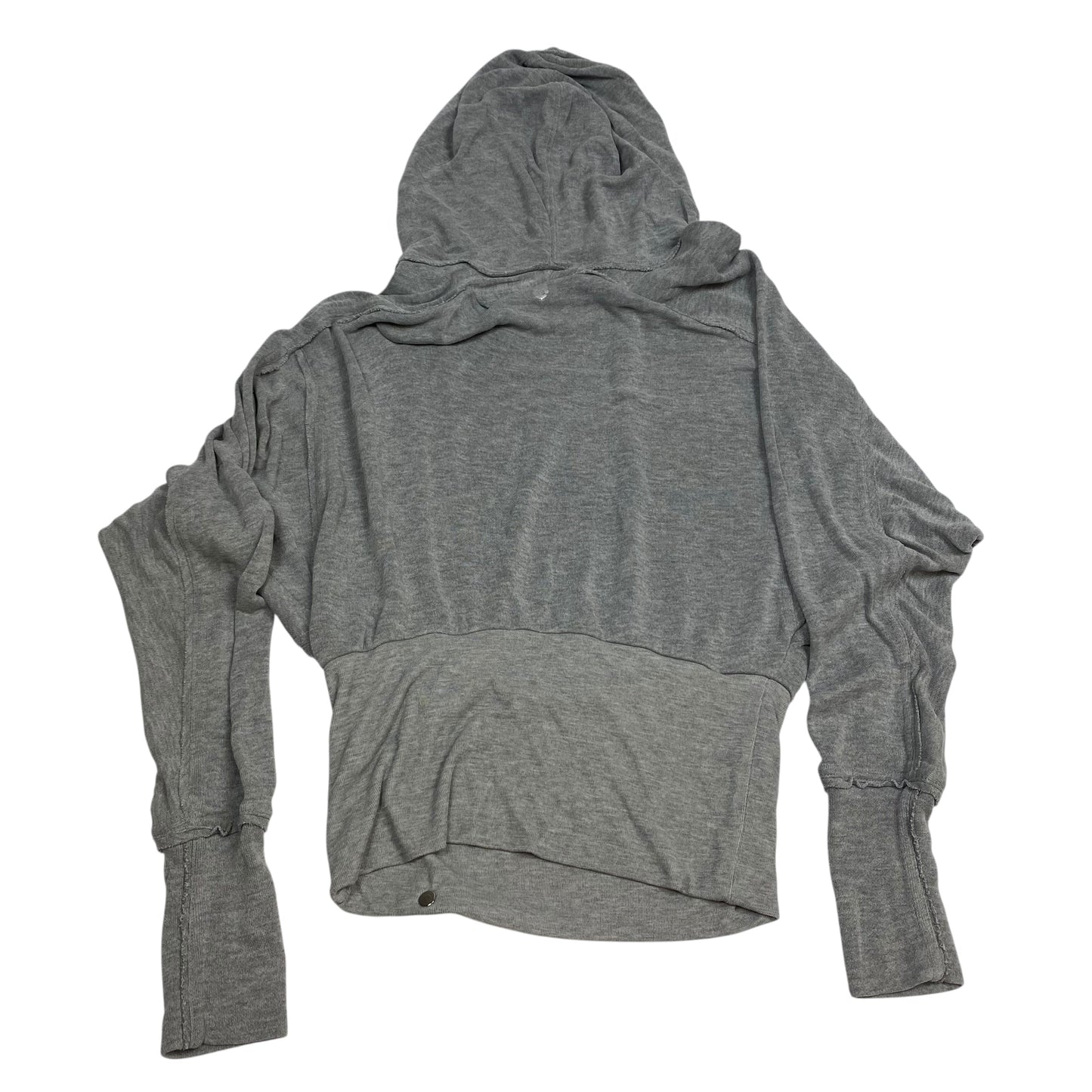 Athletic Top Ls Hoodie By Free People In Grey, Size:Xs