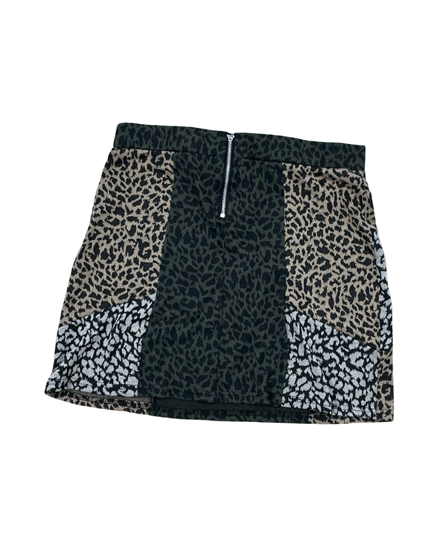 Skirt Mini & Short By Gigio In Green & Tan, Size:M