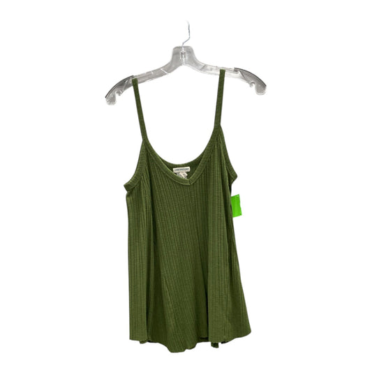Top Sleeveless By Earthbound In Green, Size:S