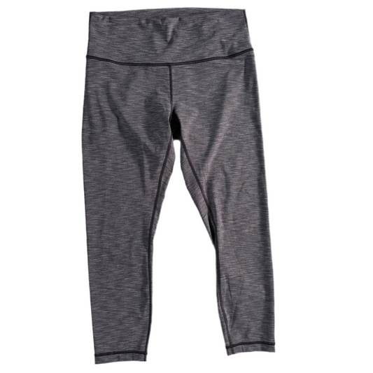 Athletic Capris By Lululemon In Grey, Size: L