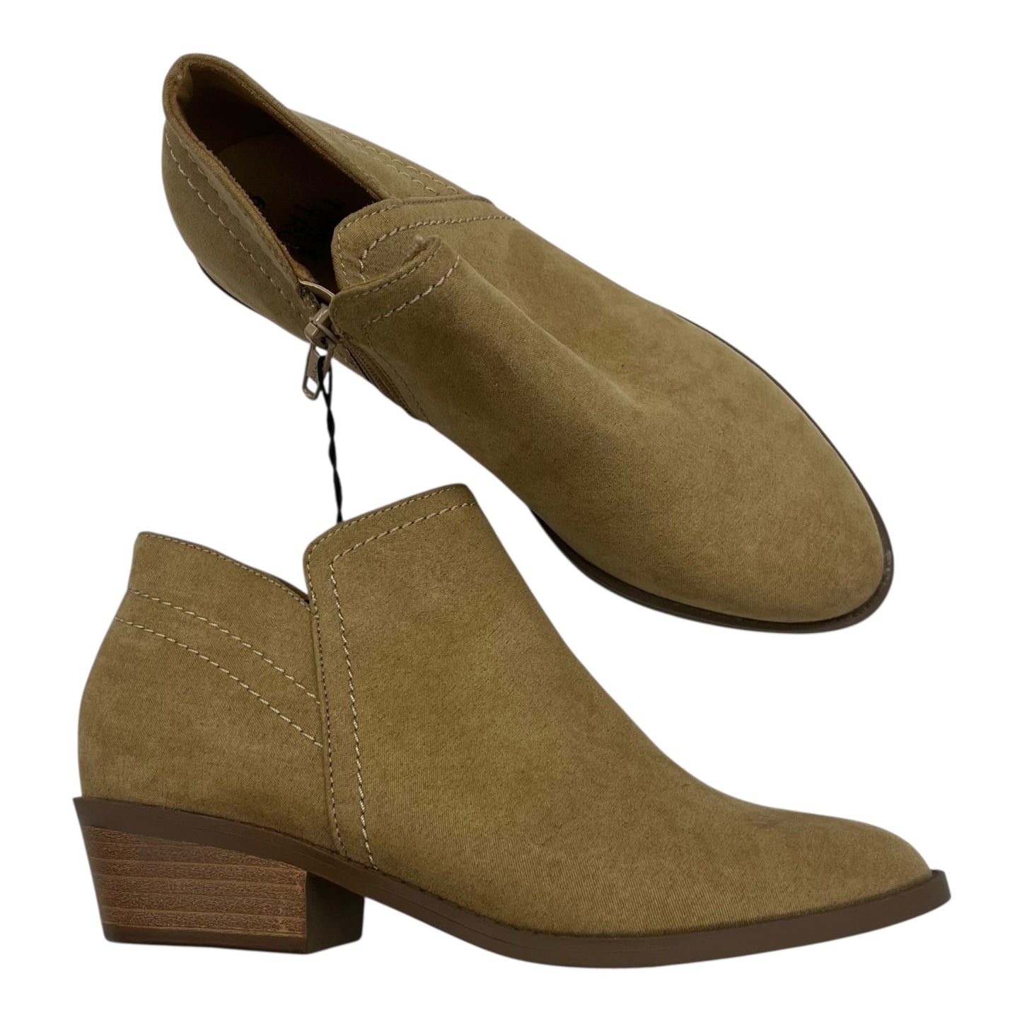 Boots Ankle Heels By Time And Tru In Brown, Size:6