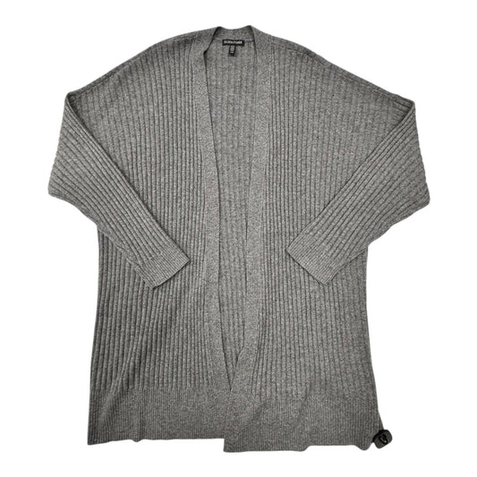 Sweater Cardigan Designer By Eileen Fisher In Grey, Size:L