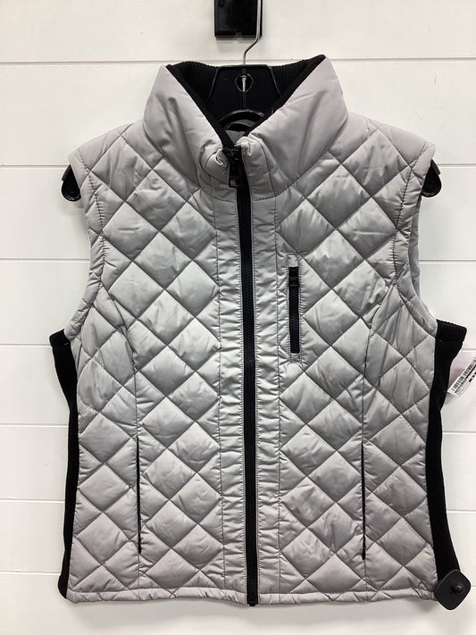 Vest Puffer & Quilted By Andrew Marc In Grey, Size:L