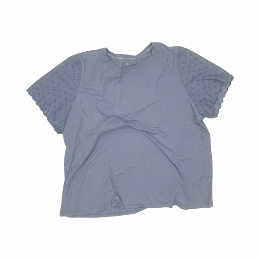 Top Ss By Andrew Marc In Blue, Size:2X