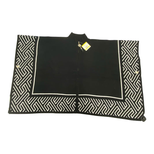 Poncho By Anne Klein In Black & White, Size:M