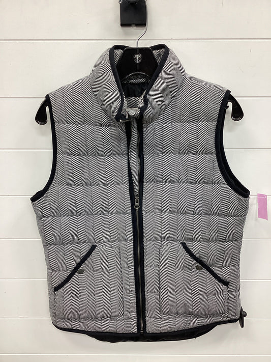 Vest Puffer & Quilted By Merona In Black & Cream, Size:M