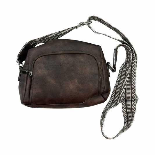 Crossbody By Clothes Mentor In Brown, Size:Small